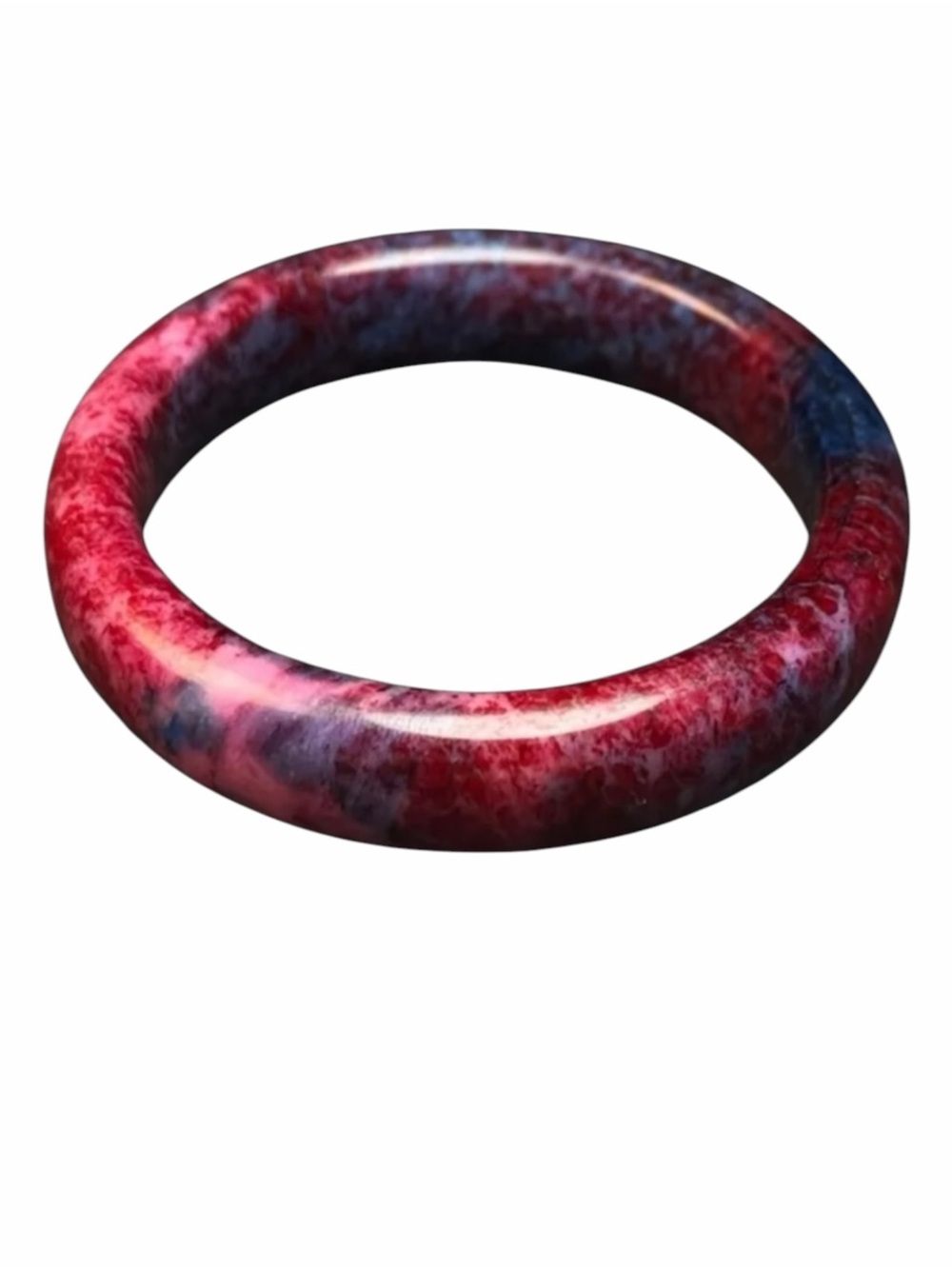 Elegant Dark Sea Blood Natural Stone Bangle Bracelet